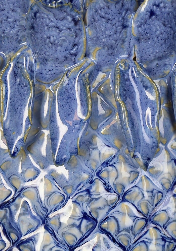 Blue Pineapple Stoneware Vase Large - Casa by Josephine Jenno