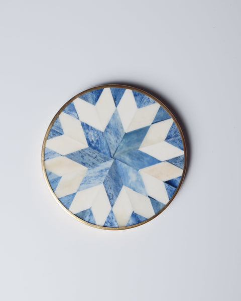 Set of 4 Star Coasters – Blue #color_blue