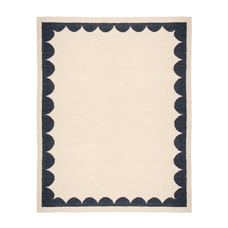 Cavea Rug in Midnight Navy Blue