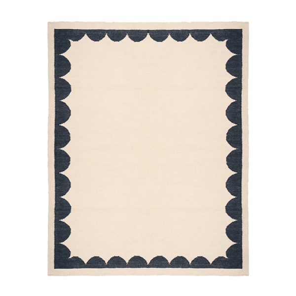 Cavea Rug in Midnight Navy Blue
