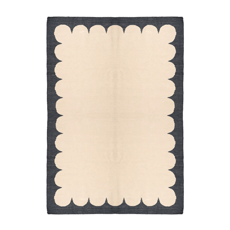 Portico Rug in Midnight Navy Blue