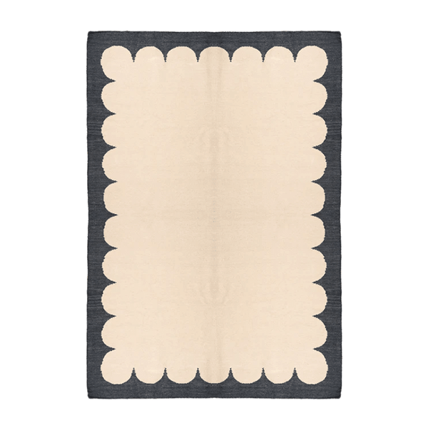 Portico Rug in Midnight Navy Blue
