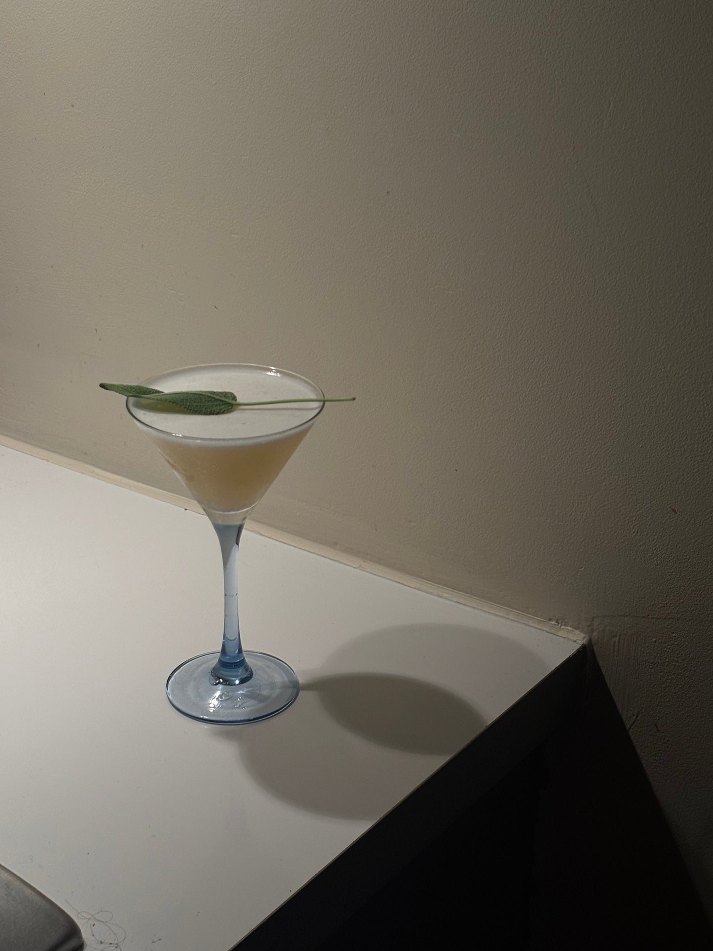 Three Blue Cocktailglasses