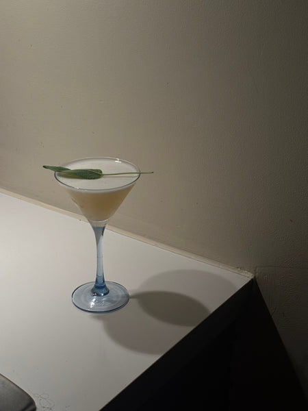 Three Blue Cocktailglasses