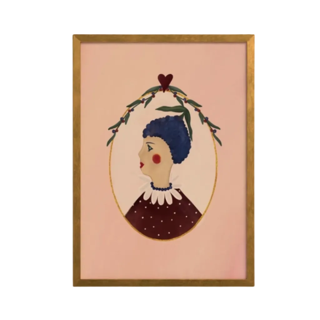 Blueberry art print — hand-illustrated giclée by Queen of the Rodeo