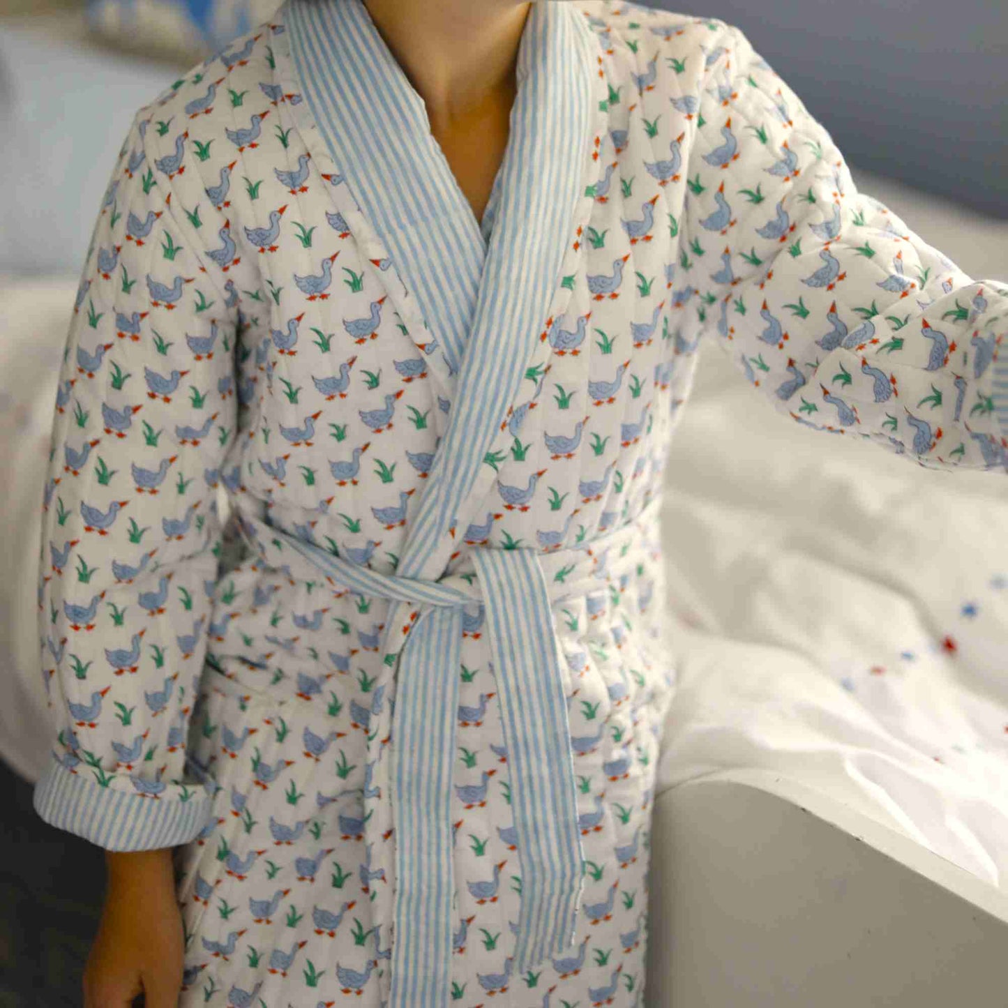 Children's Blue Duck Dressing Gown