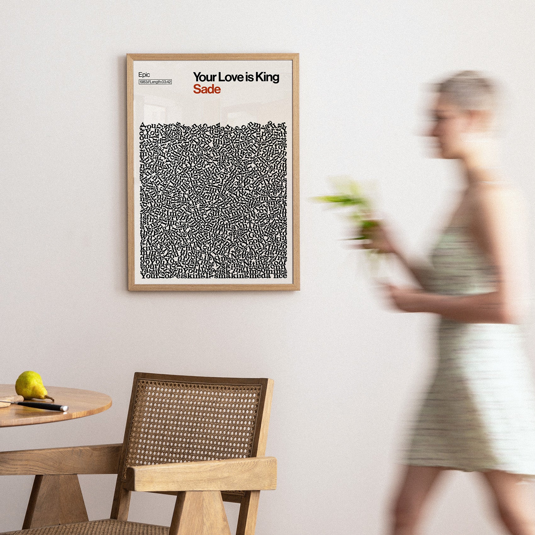 Your Love is King - Sade - Song Lyric Print
