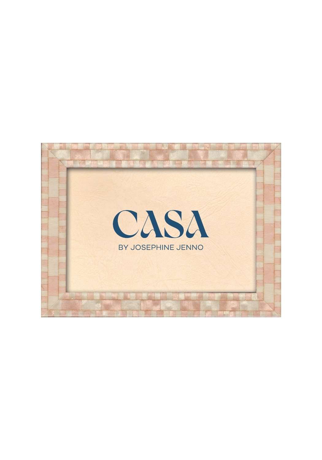 Blush Pink Mosaic Wooden Frame 6x4" - Casa by Josephine Jenno