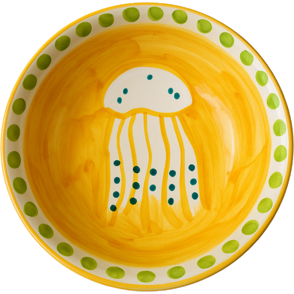 Yellow Jellyfish Amalfi Bowl - 11 cm