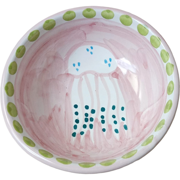 Amalfi Pink Jellyfish Bowl - 11cm