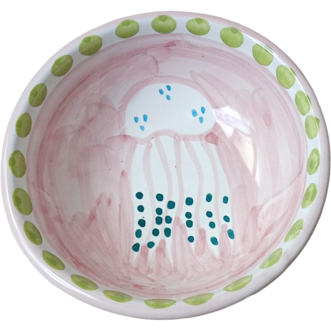 Amalfi Pink Jellyfish Bowl - 11cm