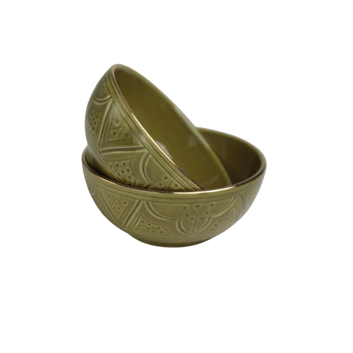 Shallow Bowl - Fassia Khaki Gold