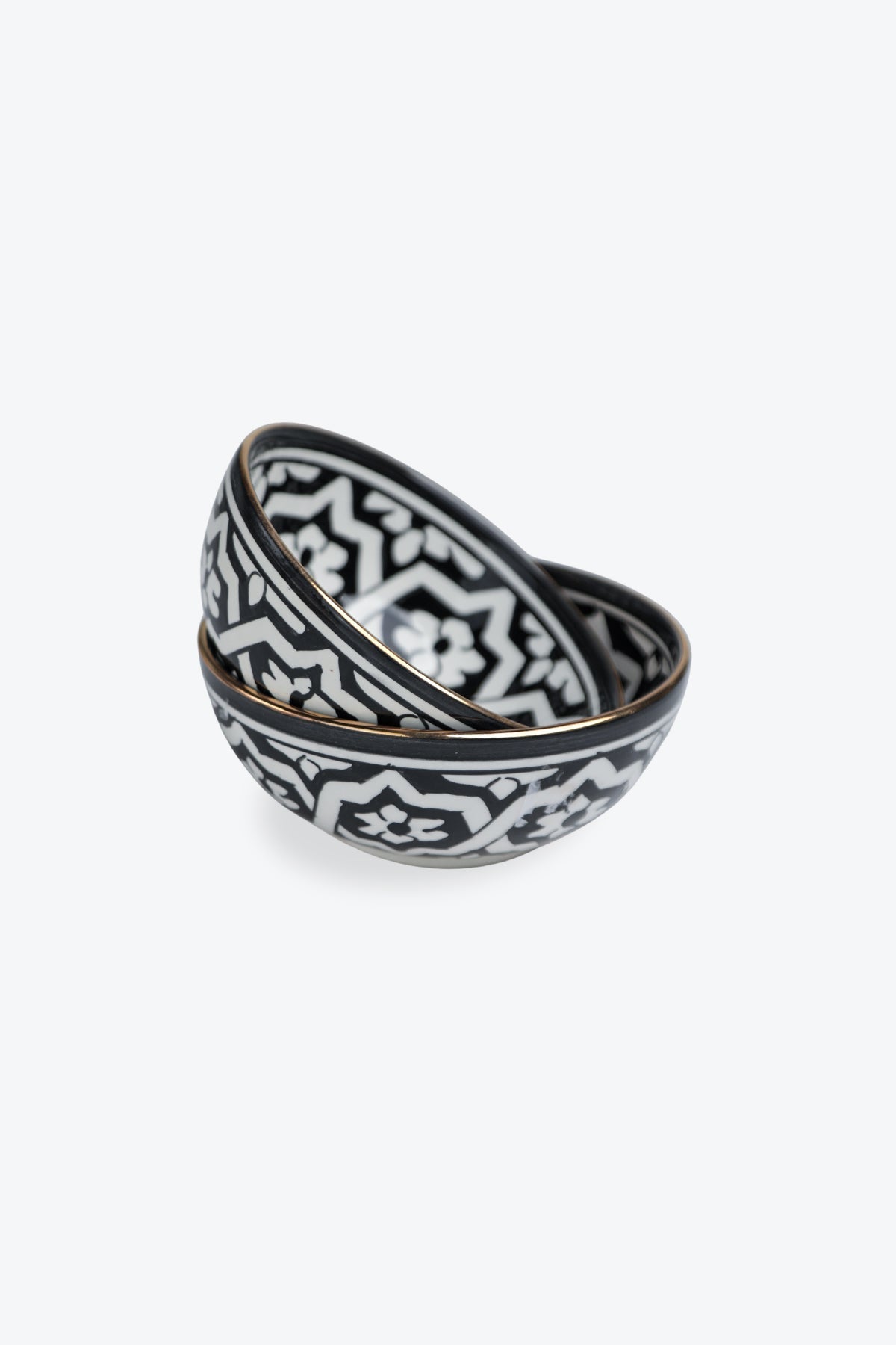 Large Shallow Bowl - Fassia Black Gold