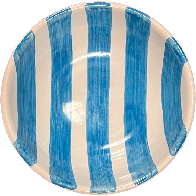 Bowl 14 cm – Striped Turquoise