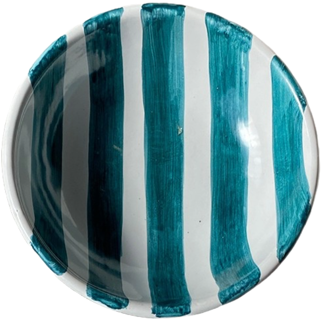 Bowl 14 cm – Striped Green