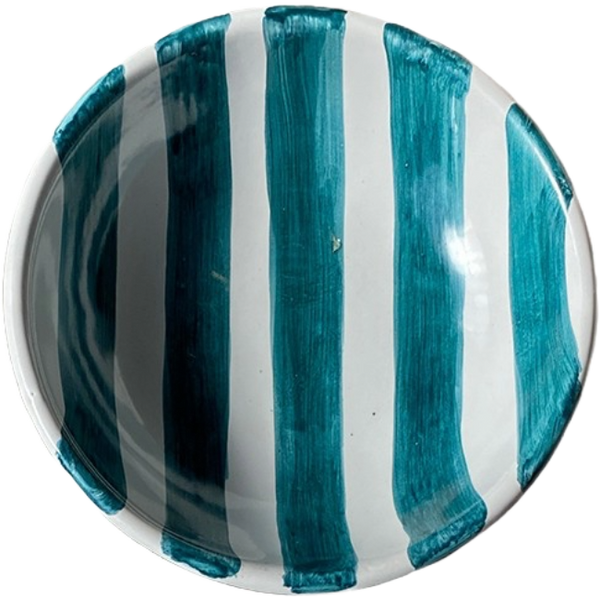 Bowl 14 cm – Striped Green