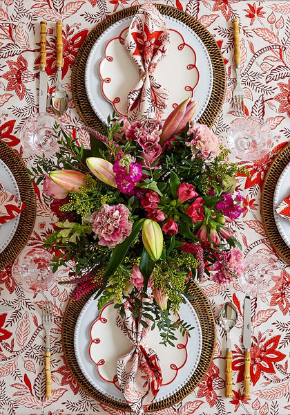 Bossa Nova Tablecloth - Red