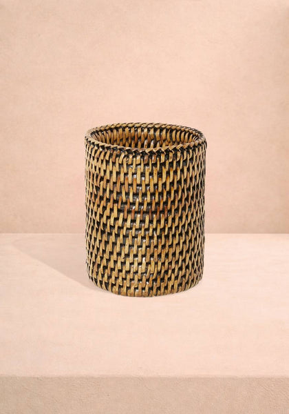 Rattan Bottle Holder - Brown