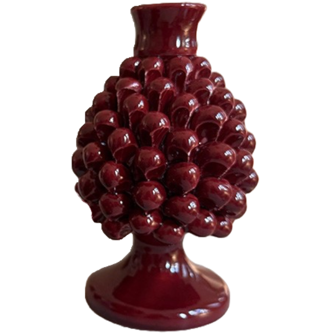 Pigna Candle Holder Burgundy – Medium