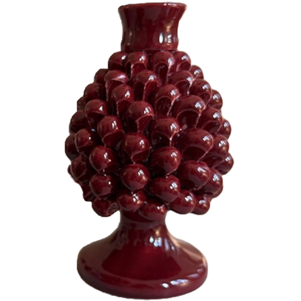 Pigna Candle Holder Burgundy – Medium