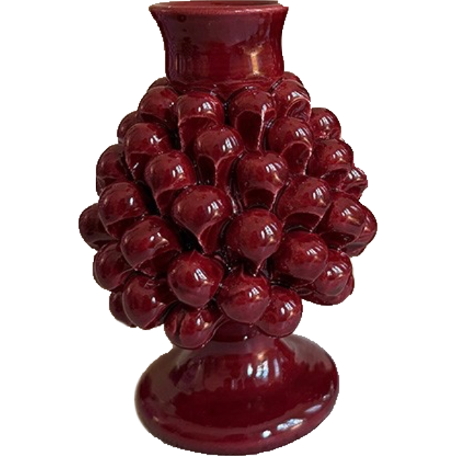 Pigna Candle Holder Burgundy – Small