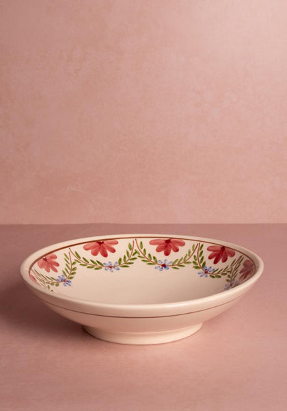 Bowl Camilla Pasta Bowl, Green Garland Set of 4