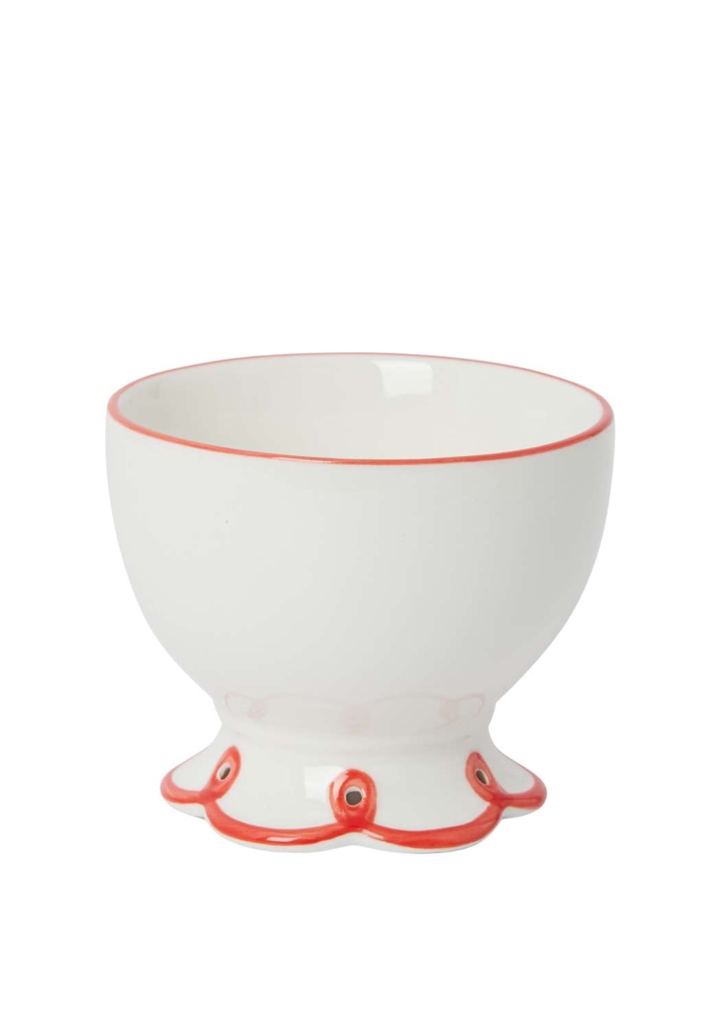 Rosy Red Scalloped Bowl | Set of 4