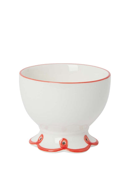 Rosy Red Scalloped Bowl | Set of 4