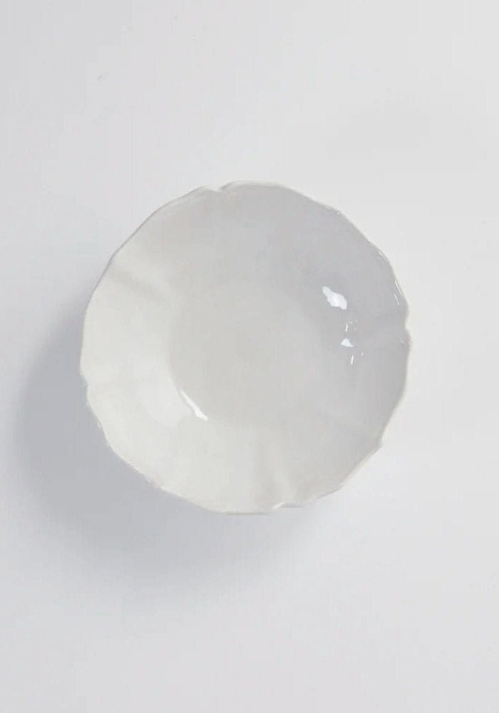 White Stoneware Bowl - Set of 4