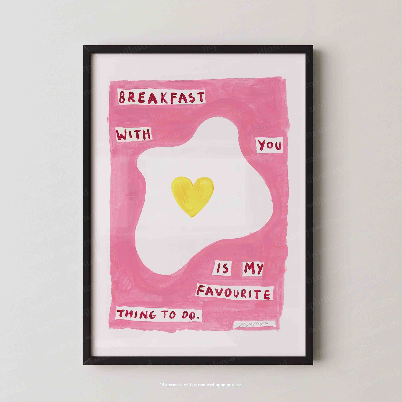 Breakfast With You Print