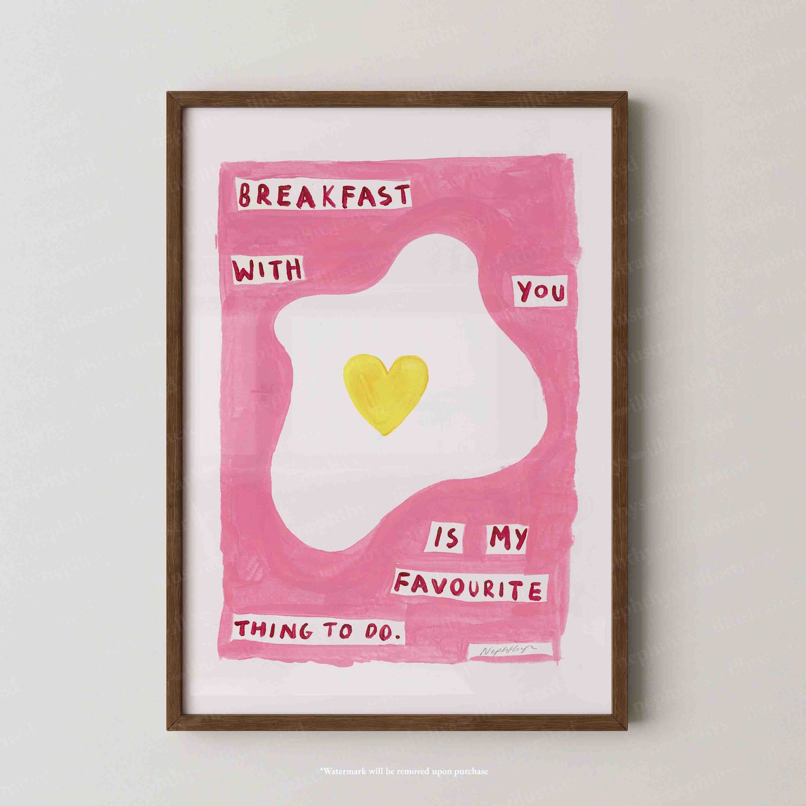 Breakfast With You Print