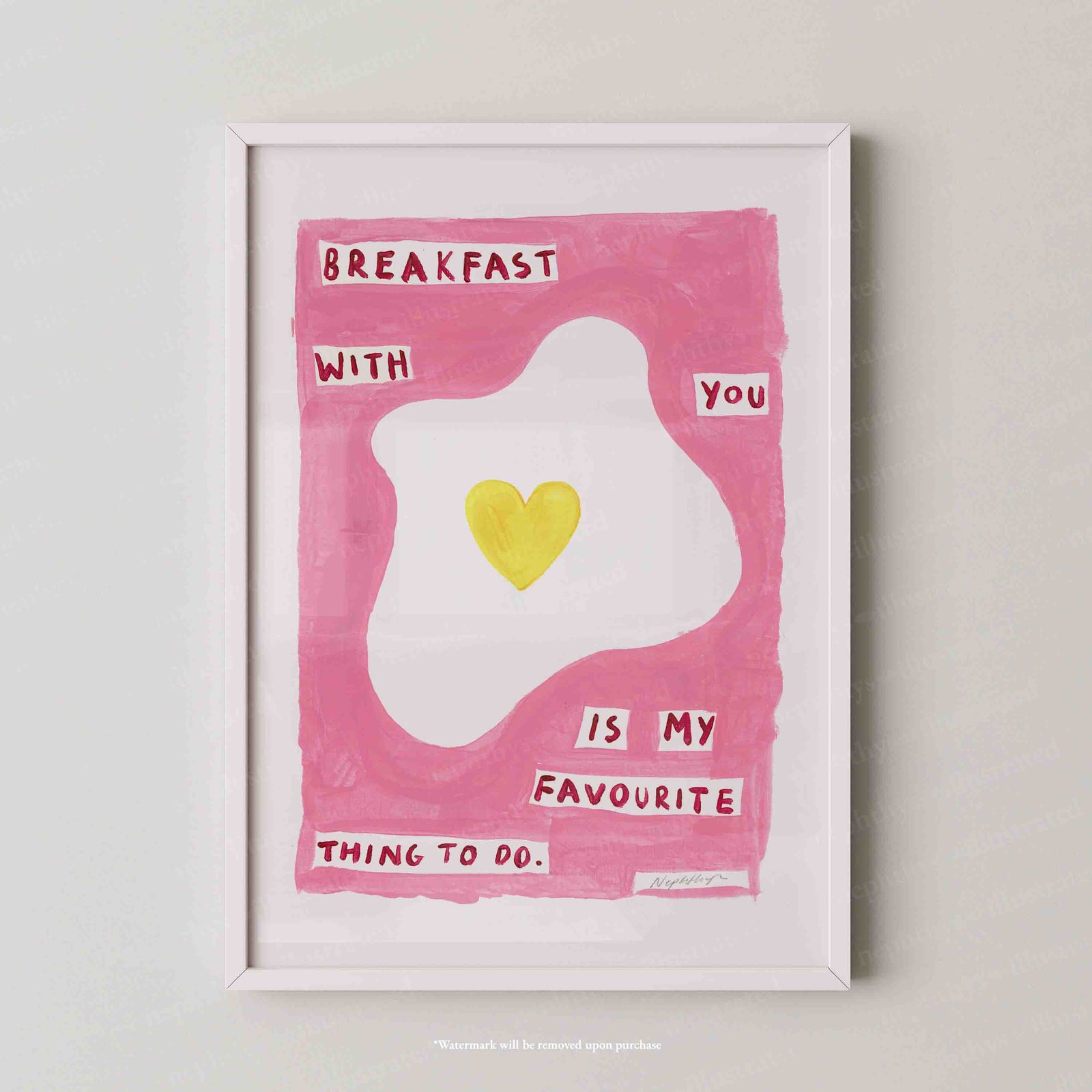 Breakfast With You Print