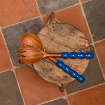 Bobbin Salad Servers | Royal Blue