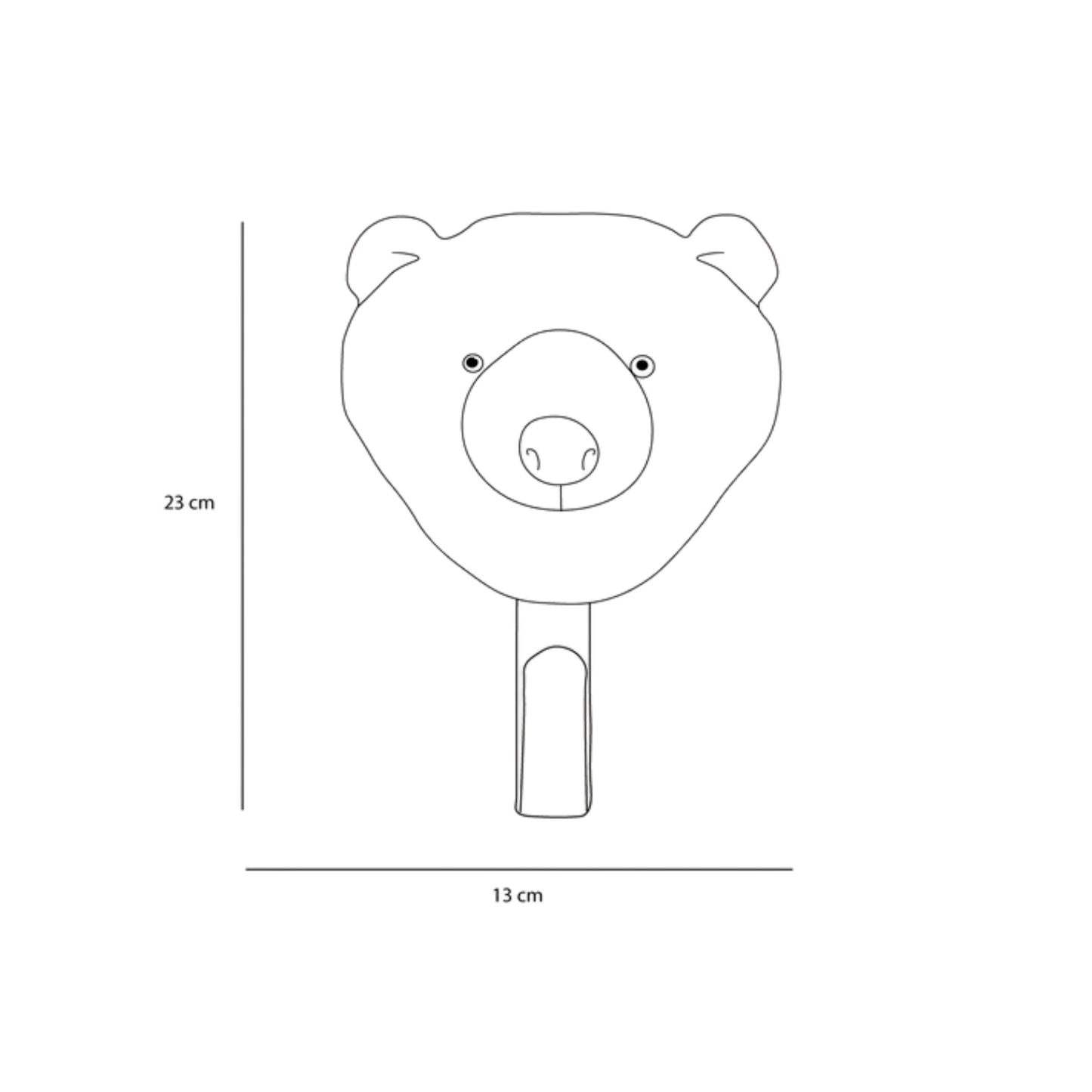 Brown Bear Plush Coat Hanger