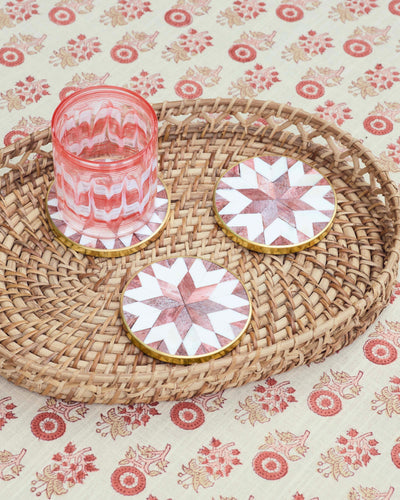 Set of 4 Star Coasters – Chocolate #color_chocolate