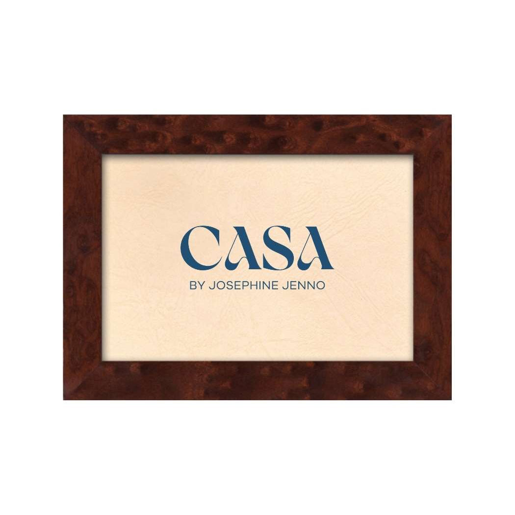 Brown Wooden Photo Frame 6x4" - Casa by Josephine Jenno