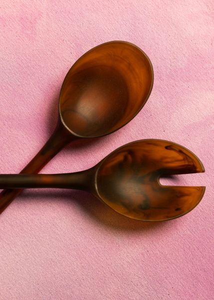 Salad Servers | Amber