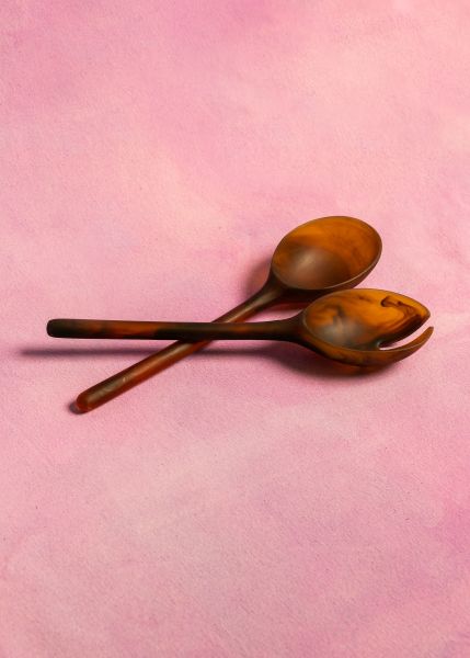 Salad Servers | Amber