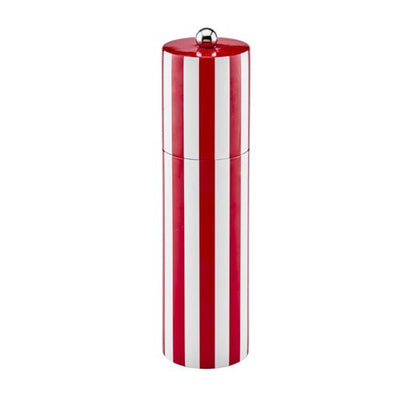 Burgundy Striped Column Salt or Pepper Mill - Addison Ross Ltd UK