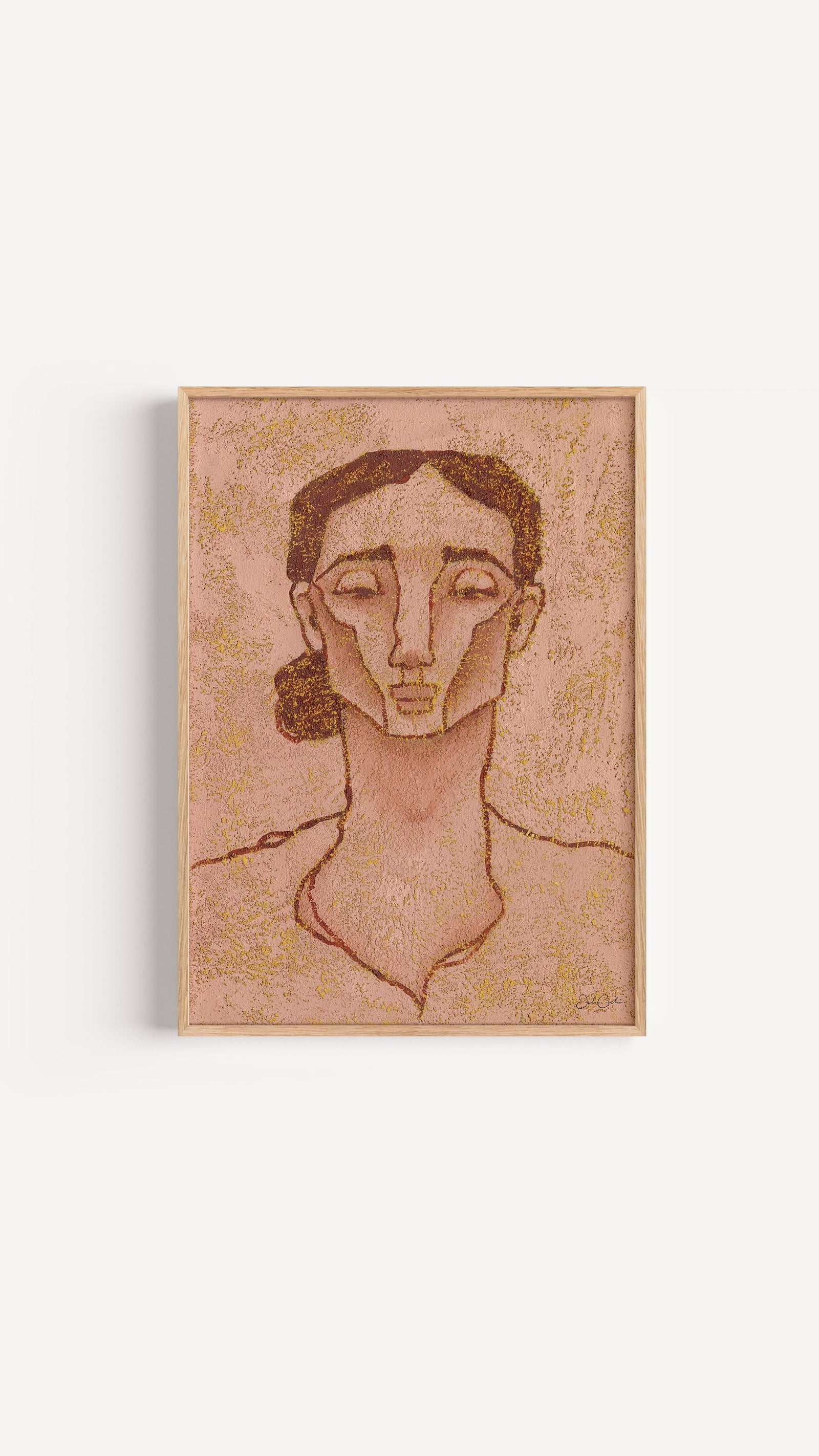 Burnt Sienna - Portrait Art Print