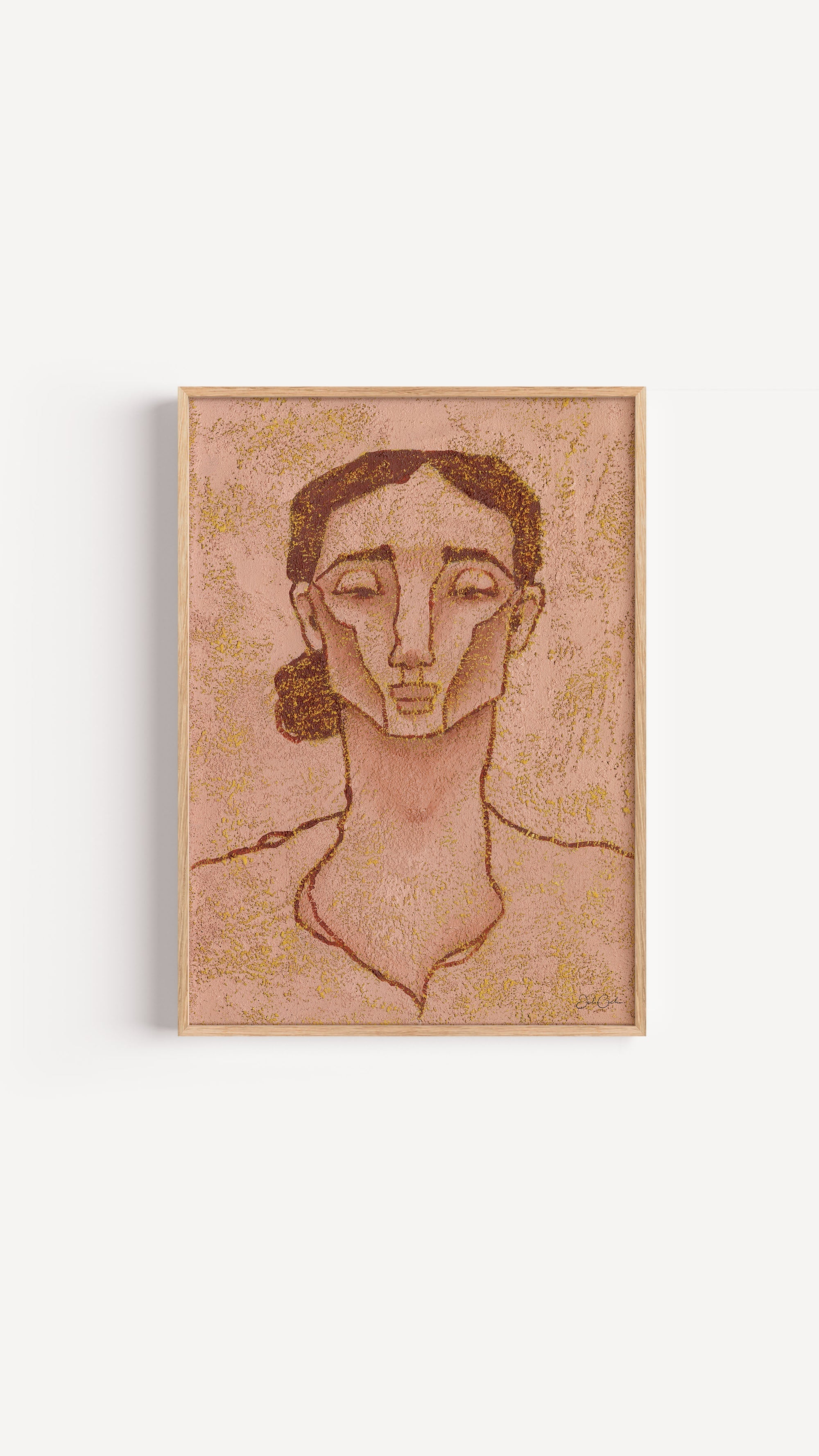 Burnt Sienna - Portrait Art Print