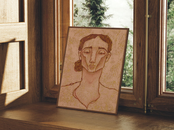 Burnt Sienna - Portrait Art Print