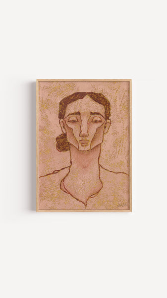 Burnt Sienna - Portrait Art Print
