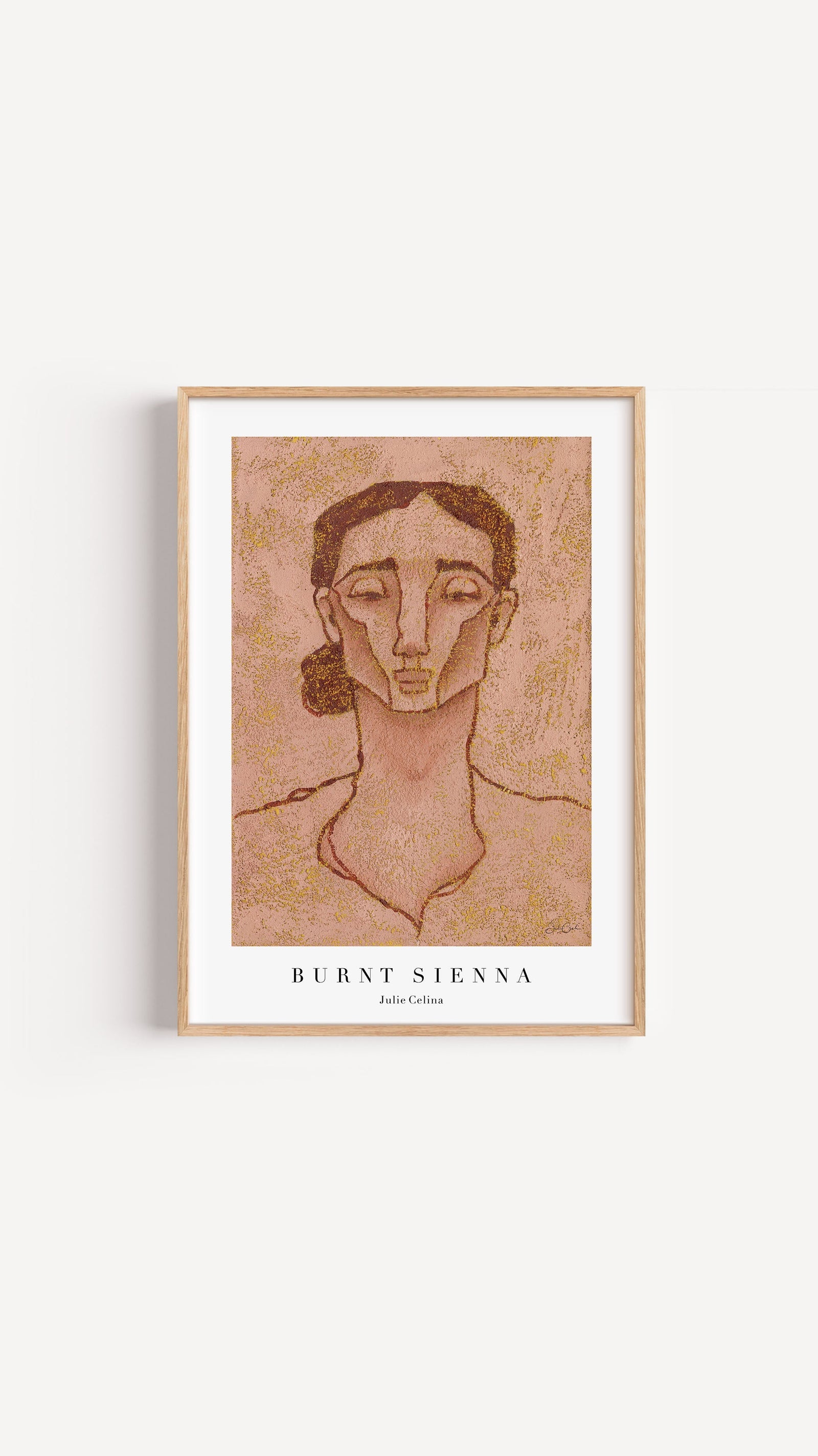 Burnt Sienna - Portrait Art Print