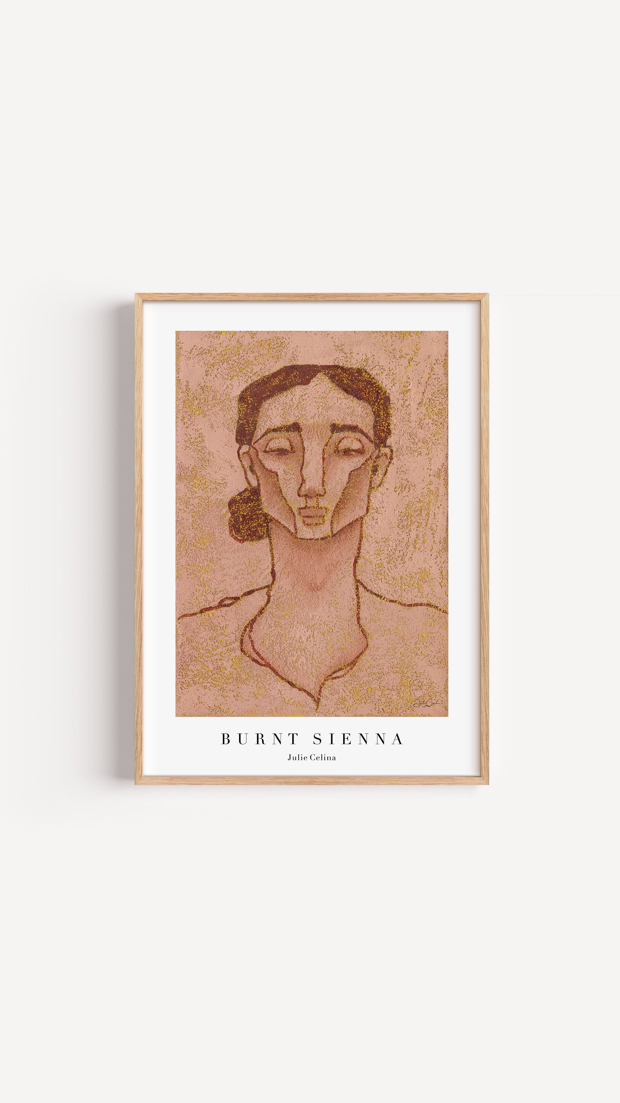 Burnt Sienna - Portrait Art Print