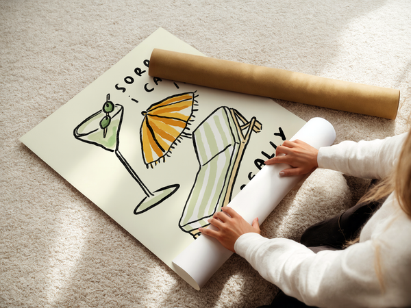 Sorry I'm Really Busy - Sun and Martini Print