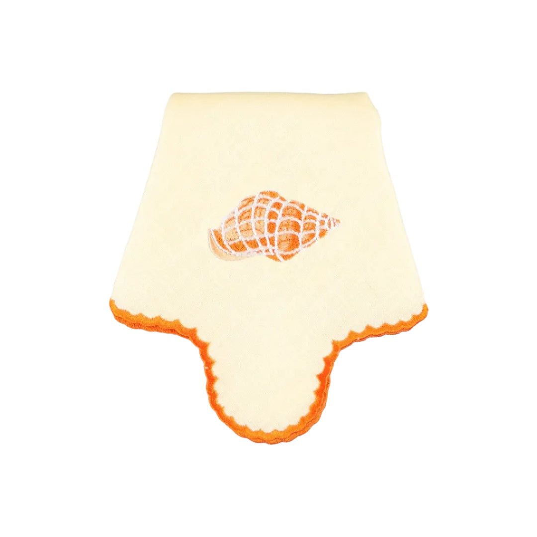 Napkin Jasmim, Yellow with Orange, Conch