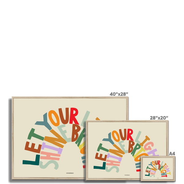 Rainbow Shine Bright Children's Print