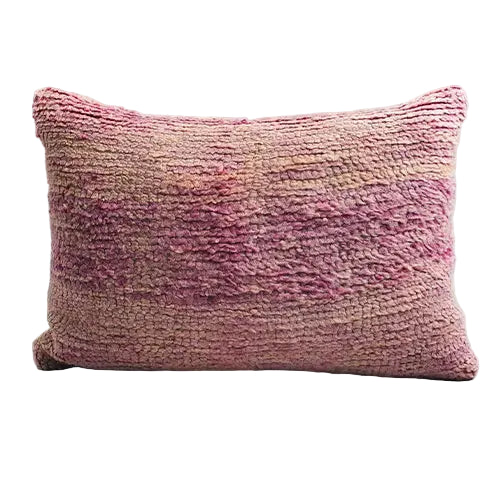 Moroccan Wool Cushion - Rosewood- Photo 1