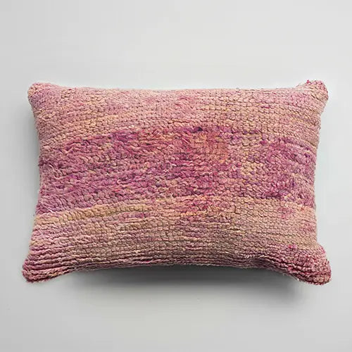 Moroccan Wool Cushion - Rosewood - Photo 2